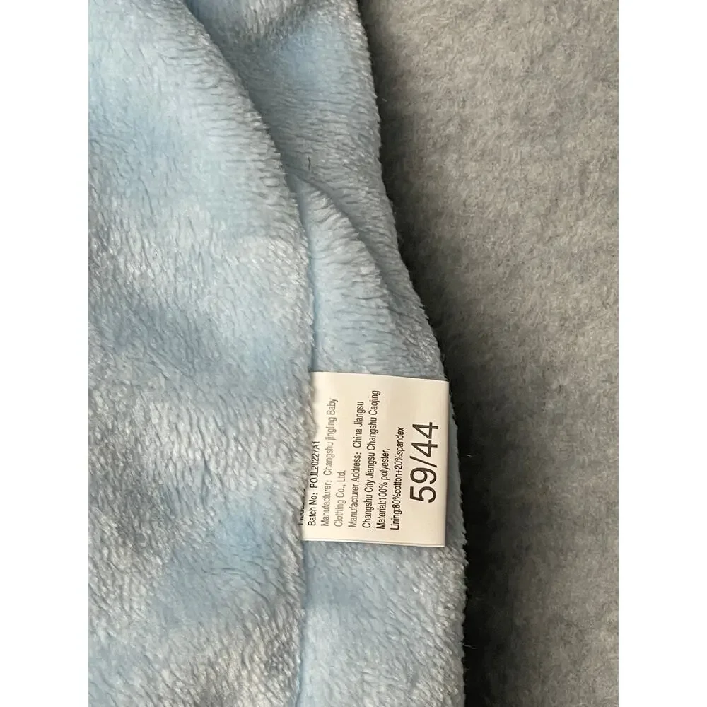 Teddy Bear Onesie Snowsuit Hooded Footie Size 3 months